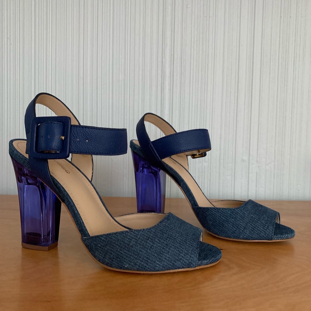 Anthropologie Klub Nico Lucite Heels